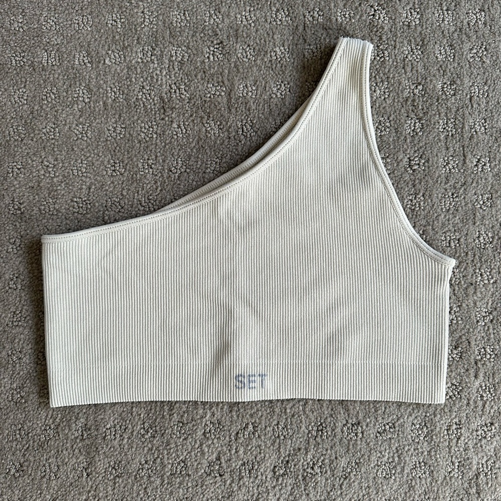 Set Active Sculptflex Ribbed One Shoulder Bra - S